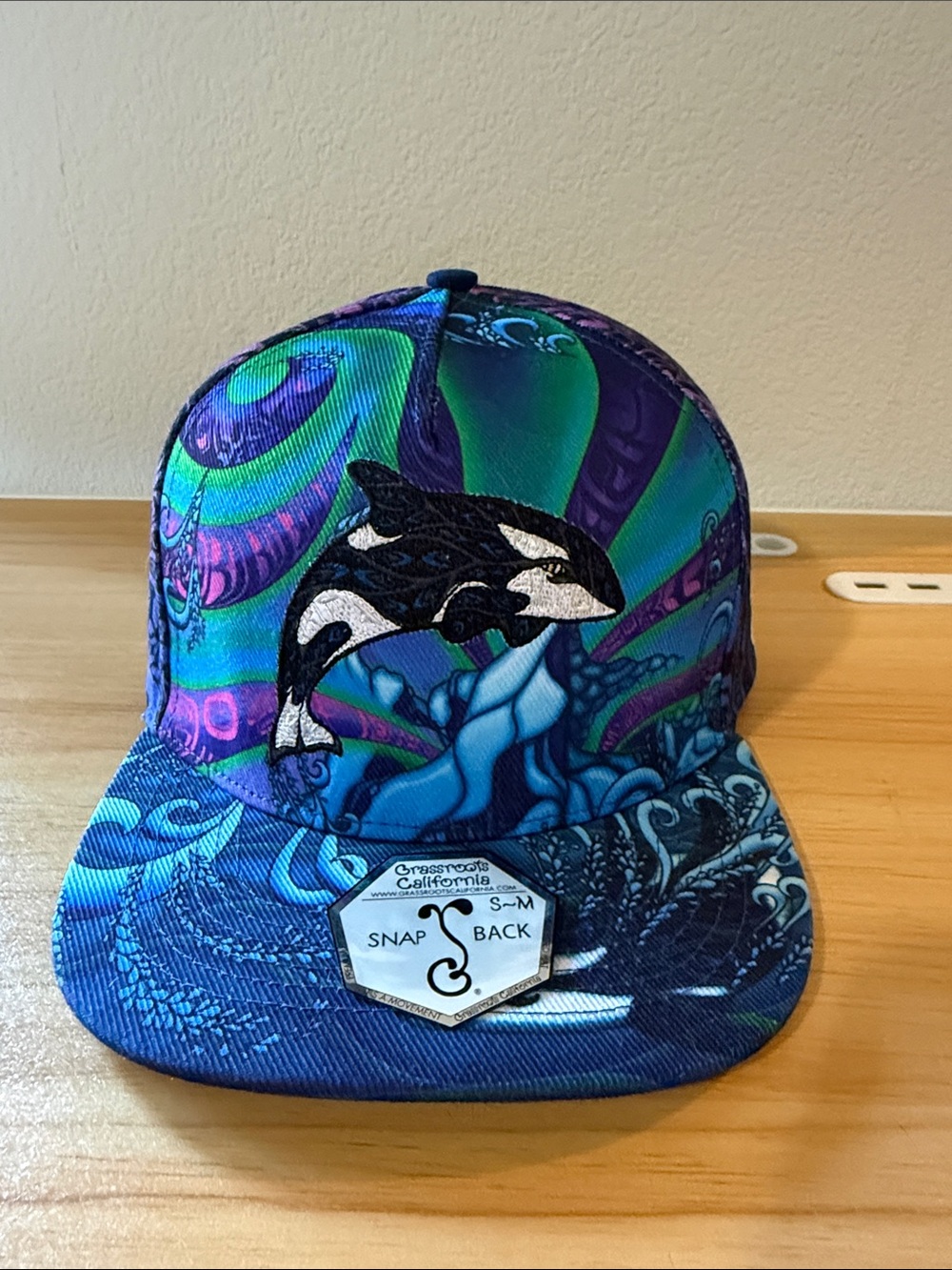 Grasshoots Limited Edition Phil Lewis Orca Purple Snap Back Hat